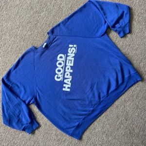 •Vintage• 1980’s “Good Happens” Crewneck Sweater